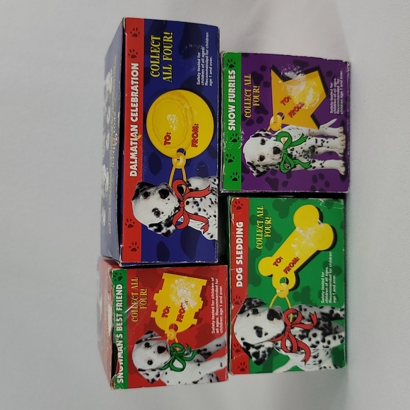 Set Of 4 Vtg 1996 Disney 101 Dalmatians Snow Domes - Picture 15 of 16